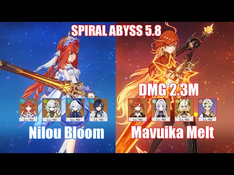 C0 Nilou Bloom & C0 Mavuika Melt | Spiral Abyss 5.8 | Genshin Impact