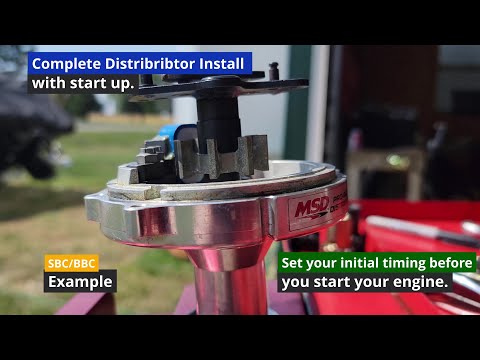 MSD Distributor install Small or Big block Chevy. Magnetic pickup placement for instant fire up.