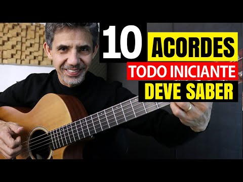 10 ACORDES que todo iniciante deve saber - 13 Progressões para praticar