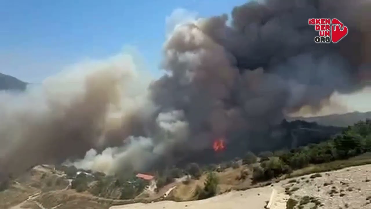 Antalya'da Korkutan Orman Yangını…