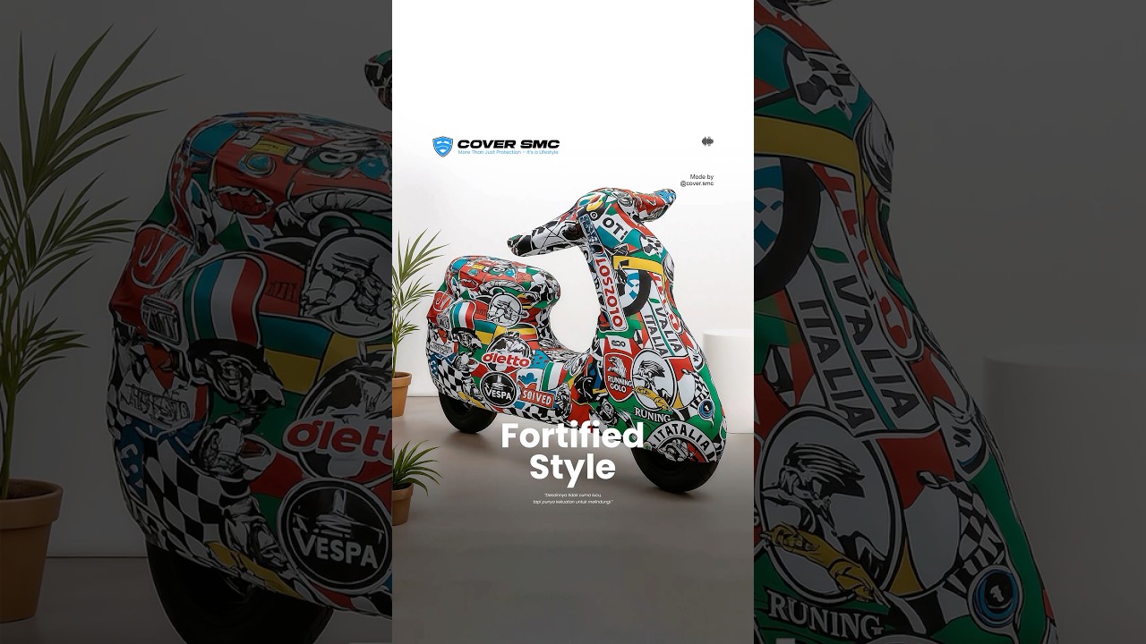 Cover Vespa Premium - Doodle Edition - COVERSMC!