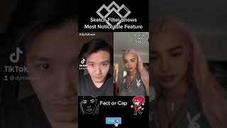Sketch TikTok Filter Shows Your Most Noticeable Feature - Fact or Cap | DYMABASE SHORTS
