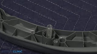 Front-Load Washer Door Vent Button Spring Replacement (part 5304505329)