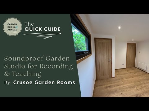 Soundproof Garden Studio for Recording & Teaching
