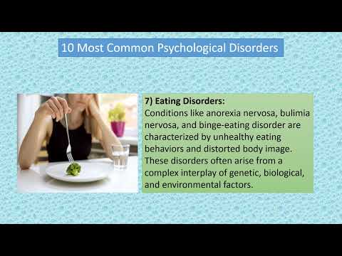 10 Most Common Psychological Disorders