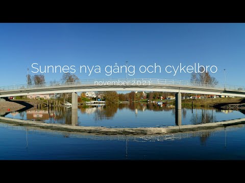 Nya gång och cykelbron i Sunne