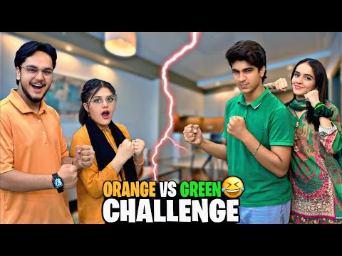 GREEN vs ORANGE CHALLENGE // KON JEETA KON HARA // MOST LOVING VIDEO