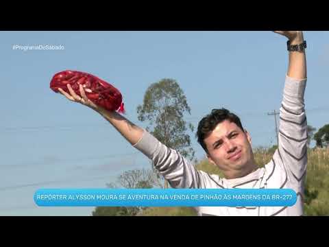 REPÓRTER ALYSSON MOURA SE AVENTURA NA VENDA DE PINHÃO ÀS MARGENS DA BR-277