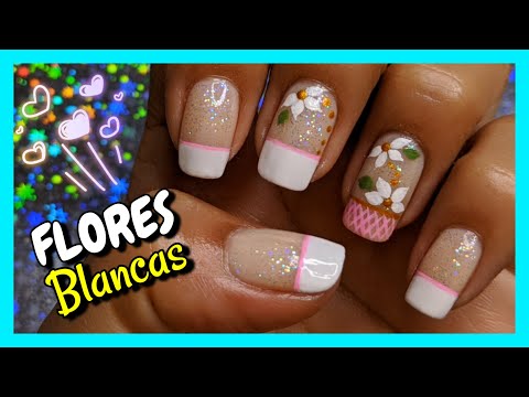 DECORACIÓN DE UÑAS Flores FÁCIL ELEGANTES para PRINCIPIANTES ♥ NailArt By Andy
