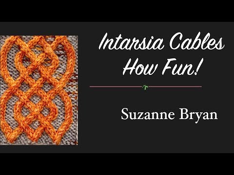 Intarsia Cables Worked Flat