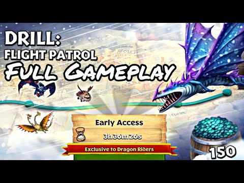 DRILL: FLIGHT PATROL FULL GAMEPLAY - NEW GAUNTLET EVENT - Dragons: Rise of Berk