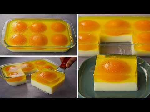 Peach Jello Pudding Recipe | No Bake Peach Dessert Recipe | Peach Pudding Recipe | Yummy