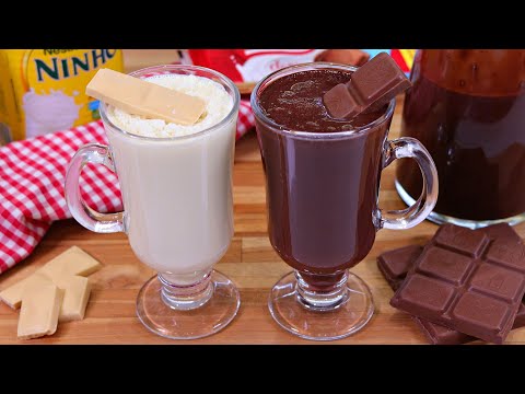 CHOCOLATE QUENTE CREMOSO SEM MAIZENA COM APENAS 4 INGREDIENTES