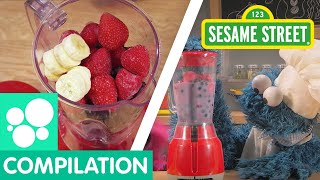 Sesame Street: Fruit Snacks for Kids  | Cookie Monster&#39;s Foodie Truck Compilation