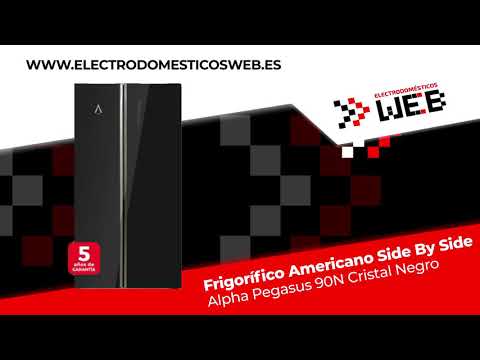 Frigor&iacute;fico Americano Side by Side - Alpha Pegasus 90N Cristal Negro