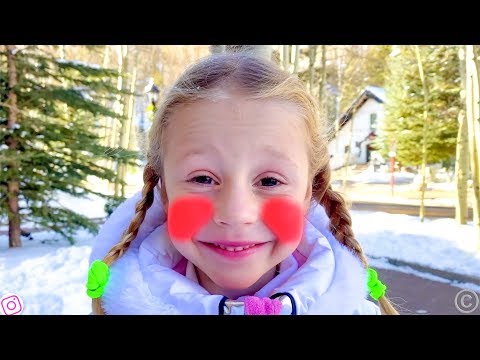 Stacy and dad on a winter vacation