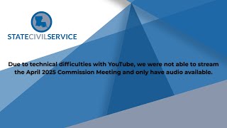 April 2025 SCS Commission Meeting Audio