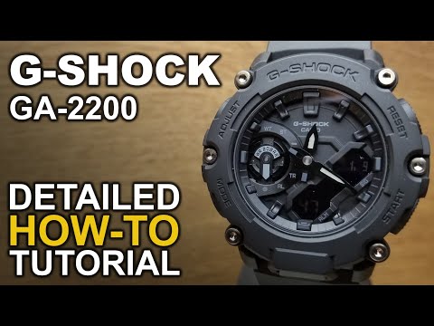 Gshock GA 2200 - Detailed How to Tutorial on module 5674