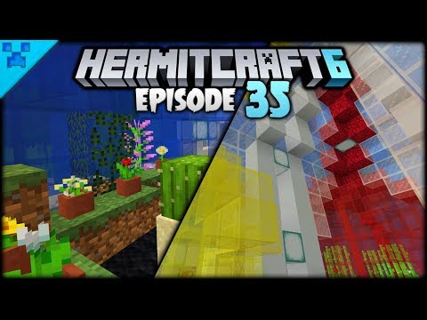 CENTRAL Dome & FLOWER Collection! | Hermitcraft 6 (Minecraft Survival Let's Play) | Episode 35