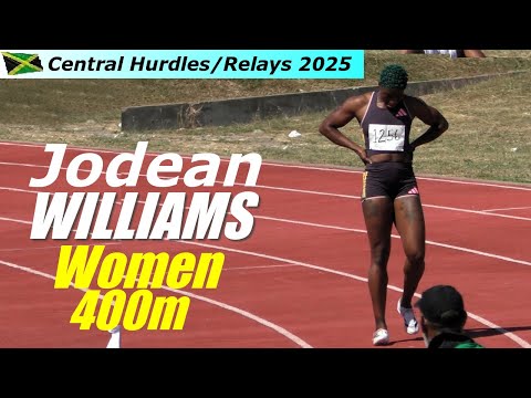 Women 400m | Jodean WILLIAMS Executes Strong Season Opener | Central Hurdles/Relays 2025
