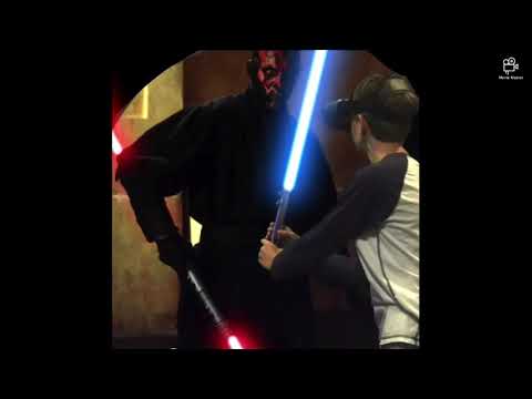 Fighting  darth maul in VR (gone wrong)