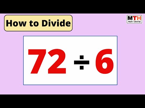 72 divided by 6 | How to divide 72 by 6 | 72÷6