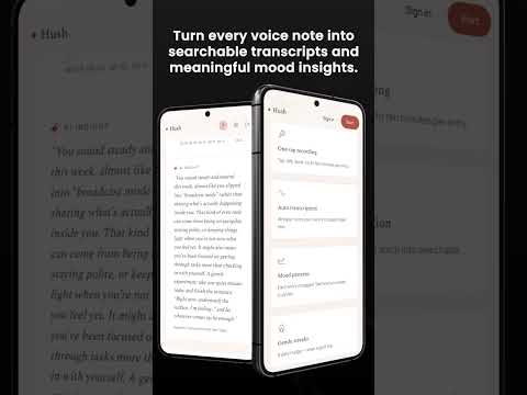Hush: Journal, Mood, Insights video thumbnail