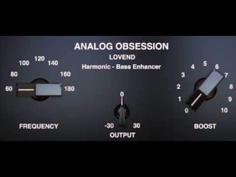 Analog Obsession - LOVEND Harmonic & Bass Enhancer Free VST AU Plugin