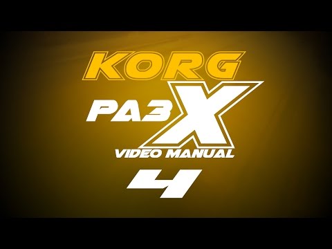 MCI Korg Pa3x Video Manual - Part 4 of 8 ///BG SUBS///