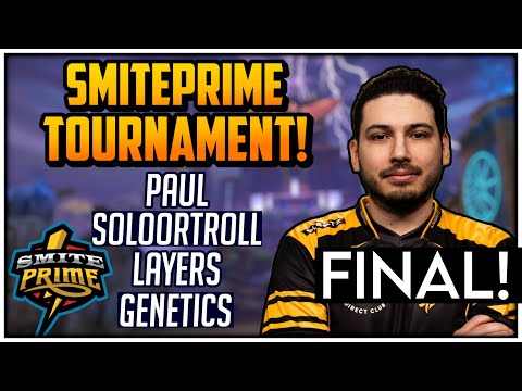 GRAND FINAL! SMITEPRIME TOURNAMENT with Paul, Layers, Genetics, and SoloOrTroll! Heimdallr Gameplay