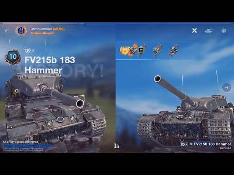 FV215B 183 HUMMER on World Of Tanks Blitz 4,2 Damage - Atomic Bomb |DominusBurnU| #wotblitz #wot