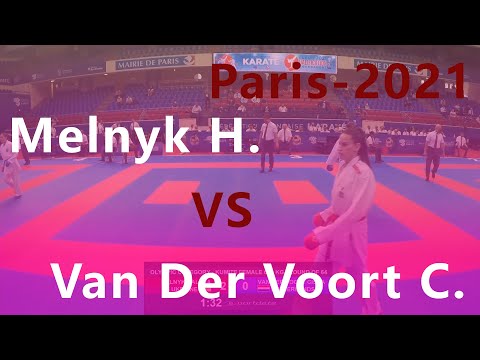 Olympic Qualification Tournament. Paris 2021 Melnyk Halyna - Van Der Voort Ciska Kumite female 61+kg