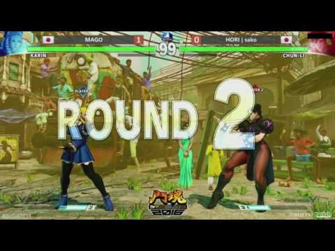 Street Fighter 5 Tournament - TWFighter 2016 - MAGO (Karin) vs HORI sako (Chun-Li)
