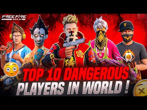 Top 10 Most Dangerous Players in World 😱🔥 - Garena Free fire
