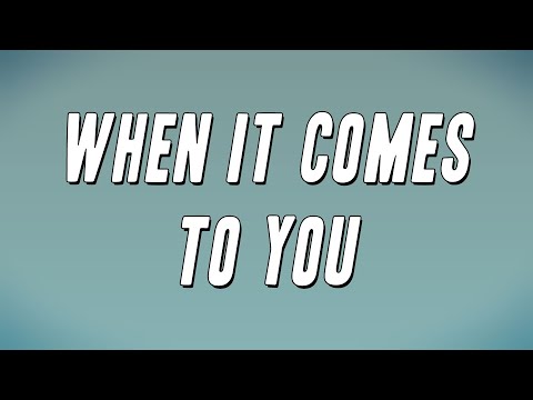 Fridayy - When It Comes To You (Lyrics)
