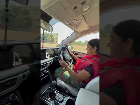 Mom drives XUV700 first time 
