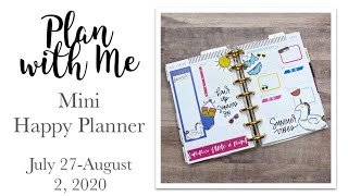 Plan with Me | Mini Happy Planner | July 27-August 2, 2020 #happyplanner