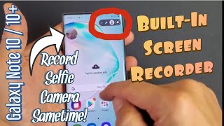 Galaxy Note 10 / 10+ : How to Use Screen Recorder + Tips (Mic, PIP, Edit, etc)