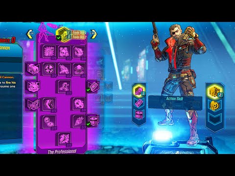 Borderlands 3: Zane's Shoulder Cannon And Professional Skill Tree Gameplay