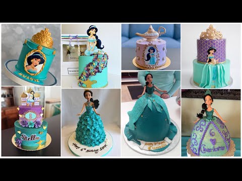 💃DISNEY PRINCESS JASMINE DOLL CAKE | Aladdin Birthday Party/Girls Birthday Cake/Doll Cake #jasmine