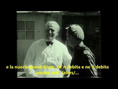 1964 Filme en OCCITAN Provençal. La Sartan (Jean Fléchet, extrait)