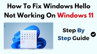 How To Fix Windows Hello Not Working On Windows 11