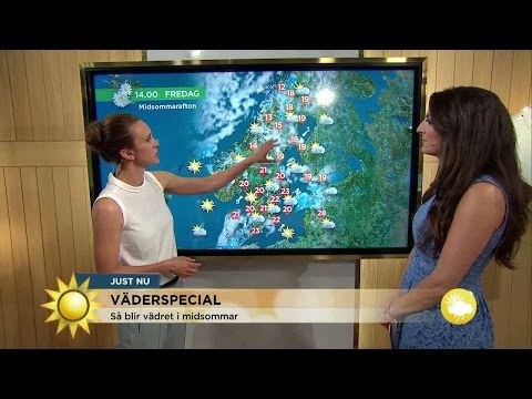 Titta på egen risk: Så blir midsommarvädret - Nyhetsmorgon (TV4)