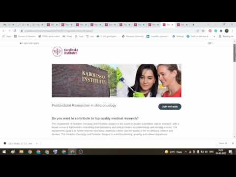 More than 20 Post-doctoral Position at Karolinska Institute, Sweden