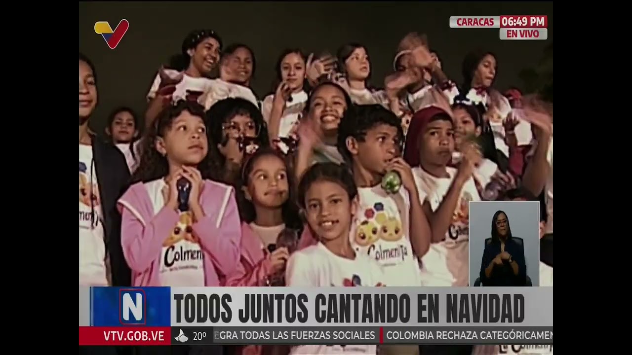 "Todos juntos cantando en navidad" en Los Próceres