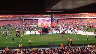 Arsenal fans pitch invasion at The Emirates