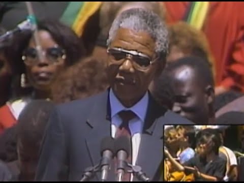 Nelson Mandela - South African National Anthem - 6/30/1990 - Oakland Coliseum Stadium (Official)