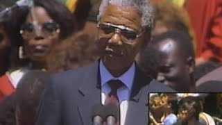 Nelson Mandela - South African National Anthem - 6/30/1990 - Oakland Coliseum Stadium (Official)