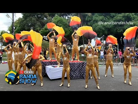 Corpo coreográfico da Banda Marcial CULTURAL no concurso em Dias D'Ávila - BA 2025