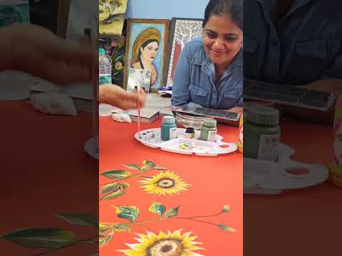 sukhraj Boutique bathinda 96461 30991 #fevismart #acrylic # subscribe my fabric Art by Sukhraj